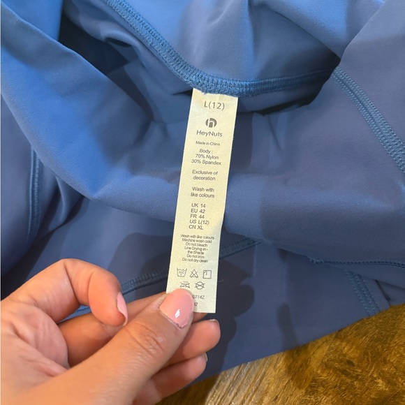 HeyNuts High-Performance Colorblock Leggings- Pink, Yellow, Teal, Blue, Purple - Picture 3 of 6